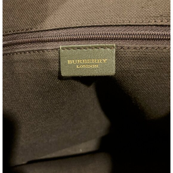 BURBERRY Fringe Suede Olive Green Bag Vintage Original And Rare - Picture 4 of 5